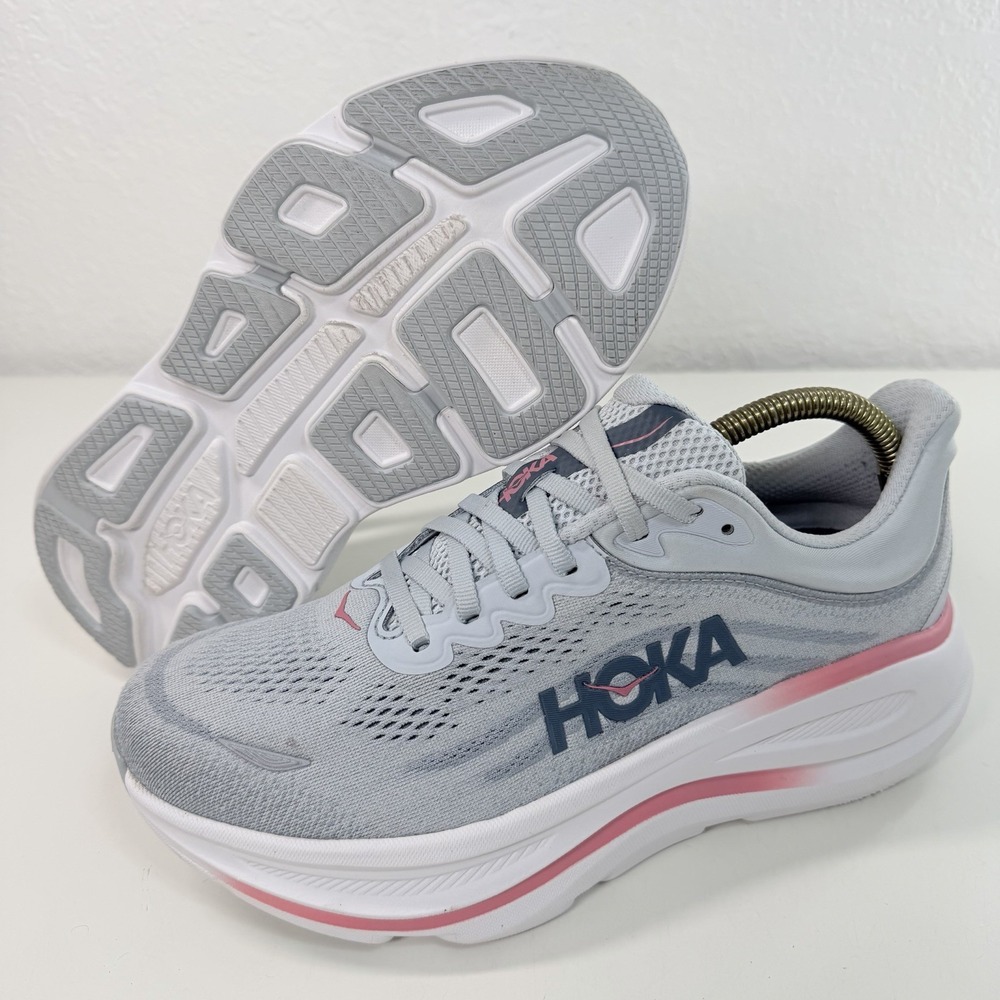 Hoka One One Bondi 9 X-Wide Womens Size US 8 2E Mineral Blue Running Sneakers